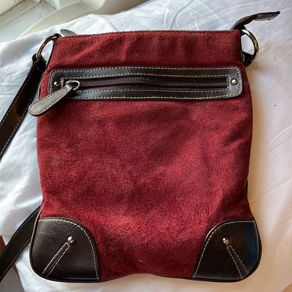 Vintage leather crossbody purse